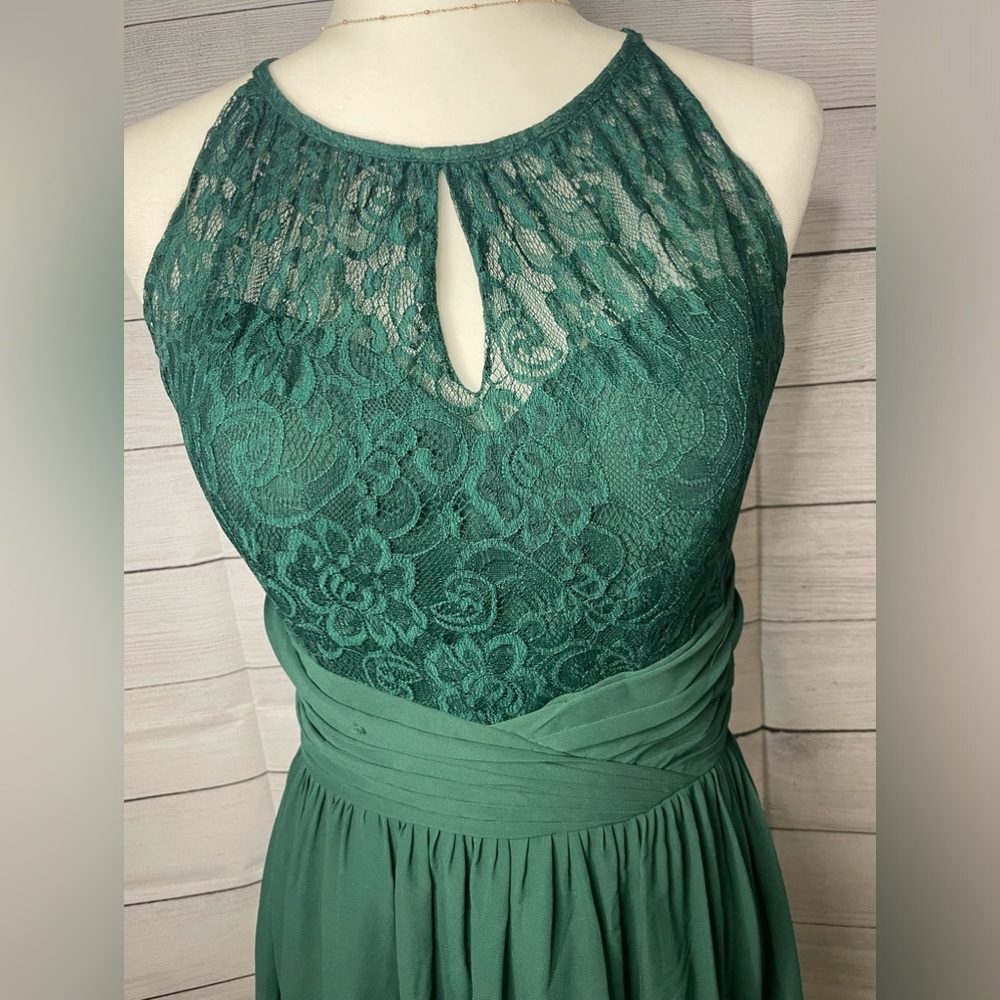 Emerald/hunter Green Bridesmaid Dress - Picture 2 of 8